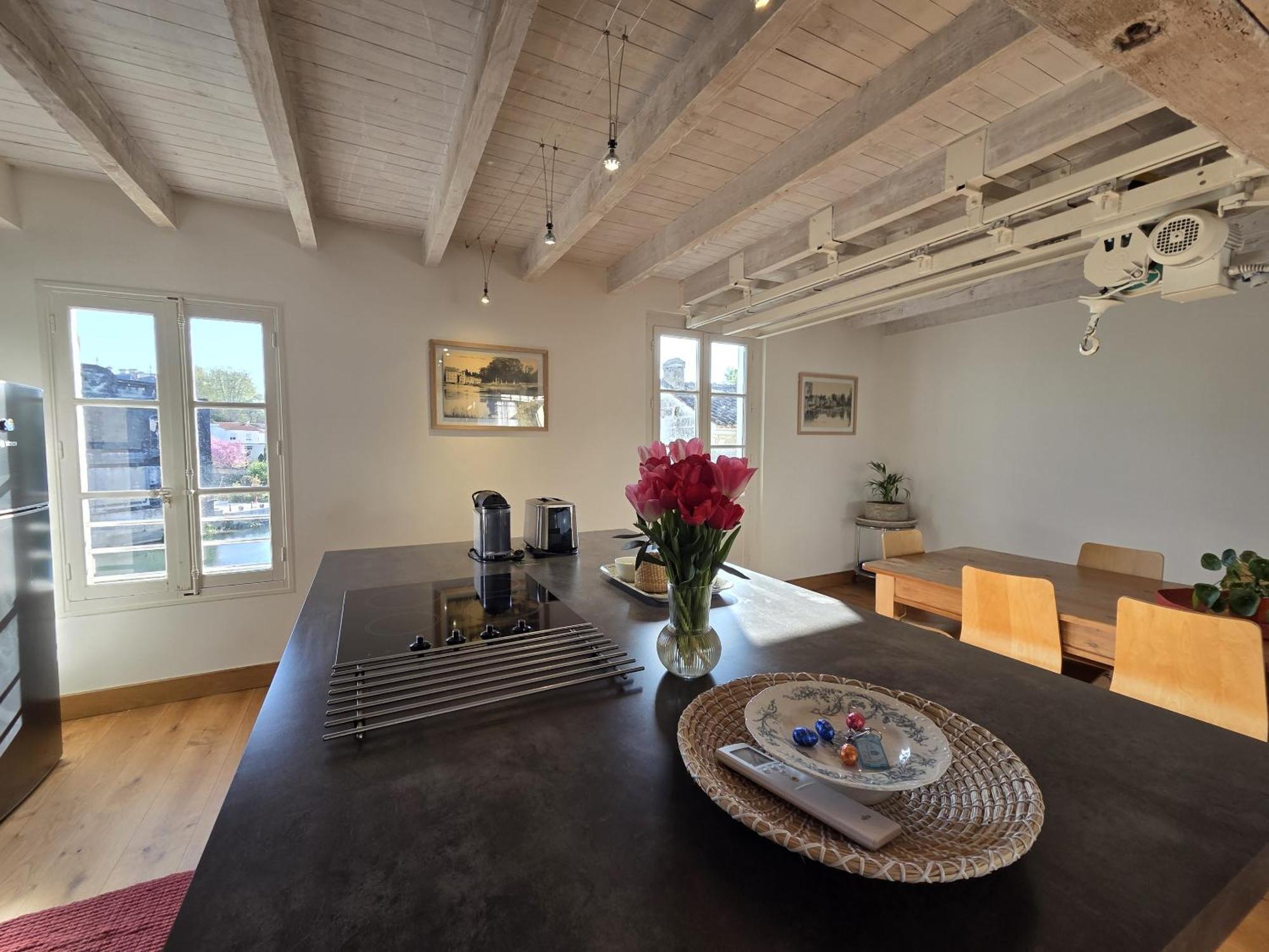 דירות ז'רנק Quai 3 Loft Moderne Et Lumineux Les Pieds Dans L'Eau חדר תמונה